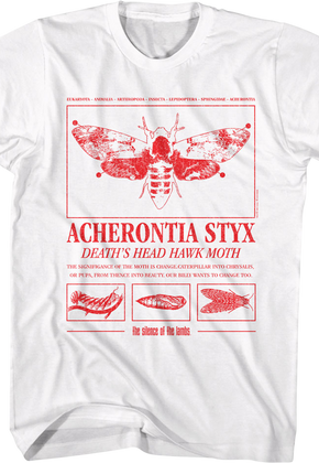 Acherontia Styx Death's Dead Hawk Moth Silence Of The Lambs T-Shirt