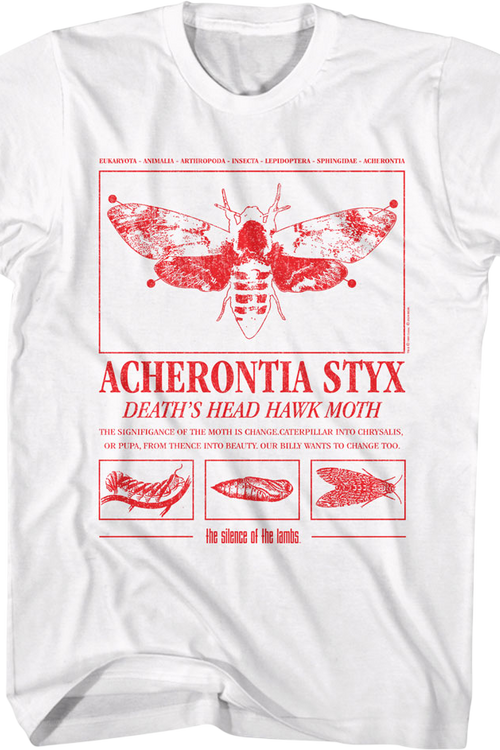 Acherontia Styx Death's Dead Hawk Moth Silence Of The Lambs T-Shirt