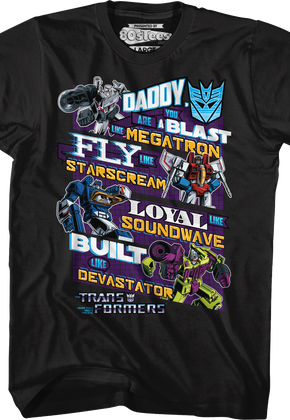 Decepticons Father's Day Transformers T-Shirt