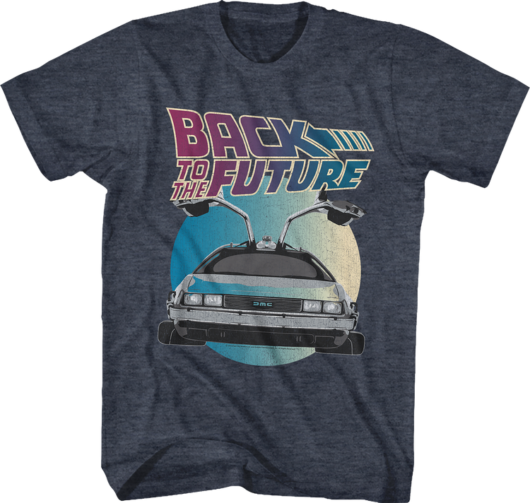 DeLorean Circle Back To The Future T-Shirt