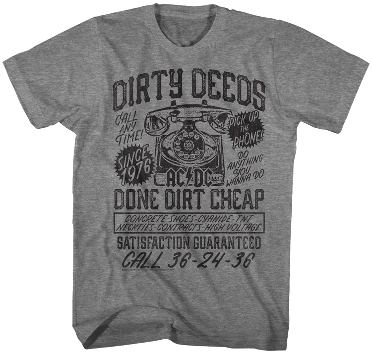 Dirty Deeds ACDC T-Shirt