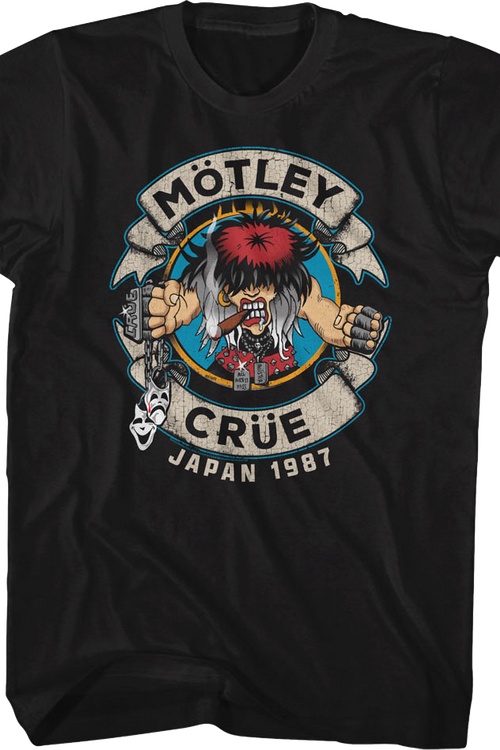 Distressed Allister Fiend Japan 1987 Motley Crue T-Shirt