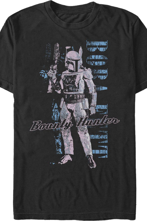 Distressed Bounty Hunter Boba Star Wars Fett T-Shirt