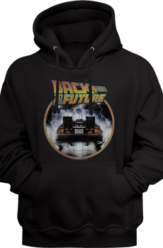 Distressed DeLorean Back To The Future Hoodie