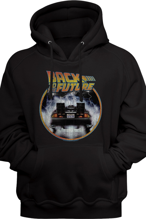 Distressed DeLorean Back To The Future Hoodie