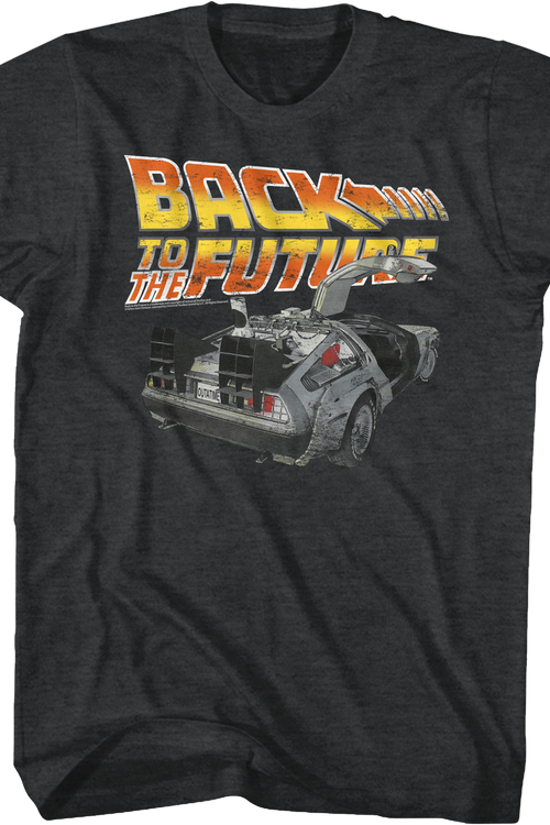 Distressed Delorean Back to the Future T-Shirt