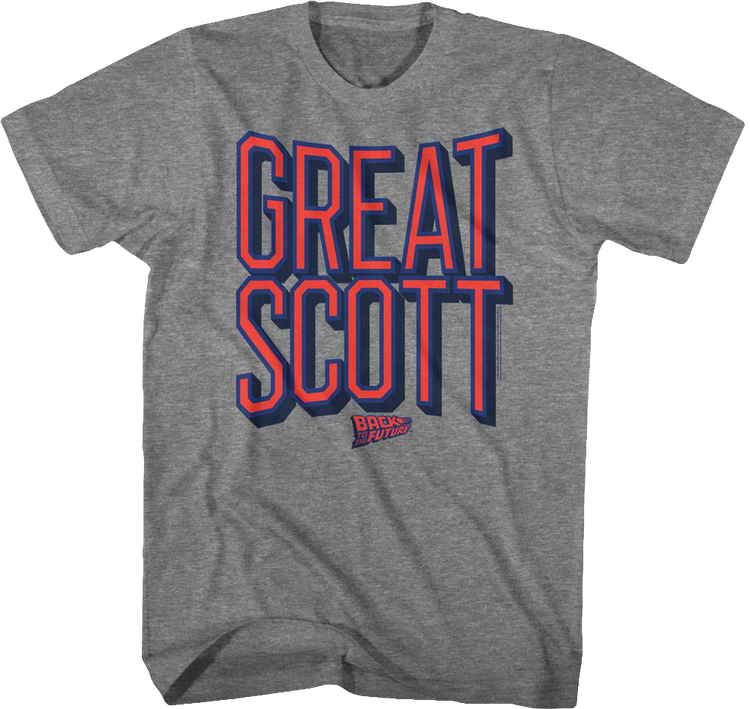 Distressed Great Scott Back To The Future T-Shirt