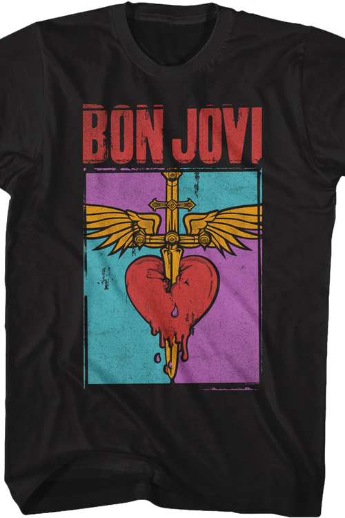 Distressed Logo Bon Jovi T-Shirt