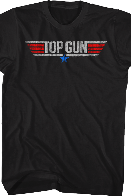 Distressed Logo Top Gun T-Shirt