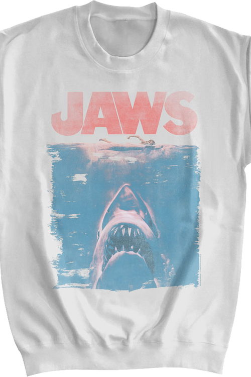 Distressed Movie Poster Jaws Sweatshirt