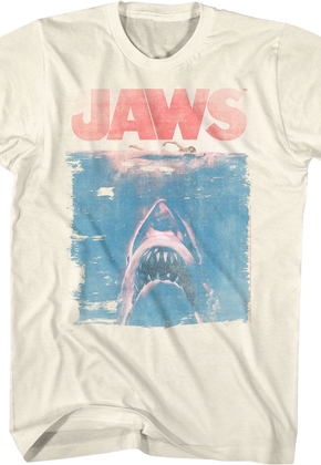 Distressed Movie Poster Jaws T-Shirt