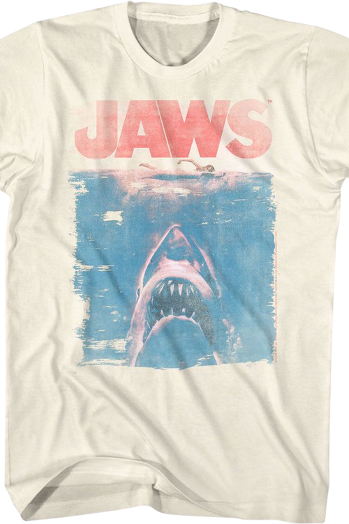 Distressed Movie Poster Jaws T-Shirt