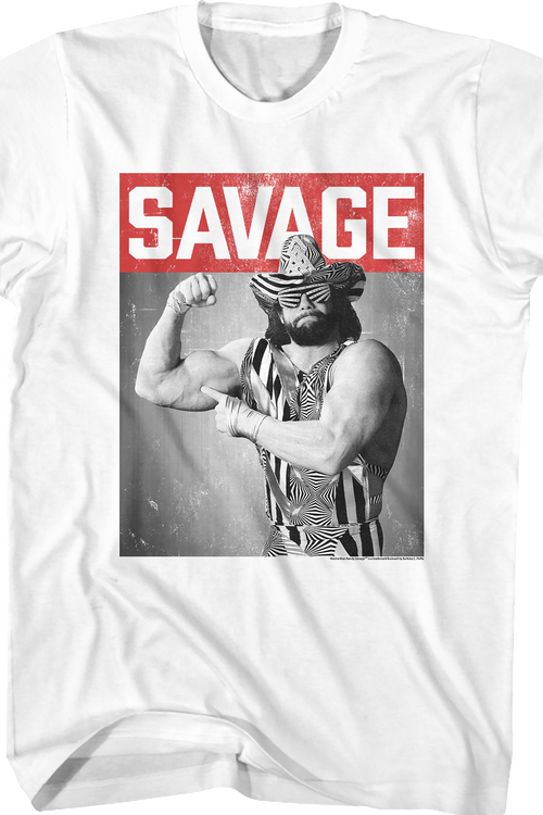 Distressed Photo Macho Man Randy Savage T-Shirt