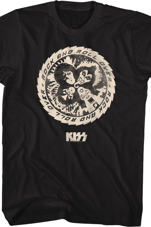 Distressed Rock and Roll Over KISS T-Shirt