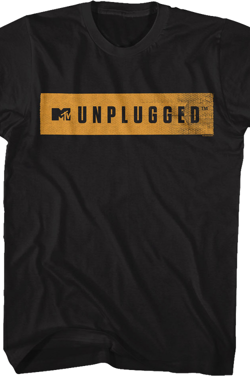 Distressed Unplugged Banner MTV Shirt