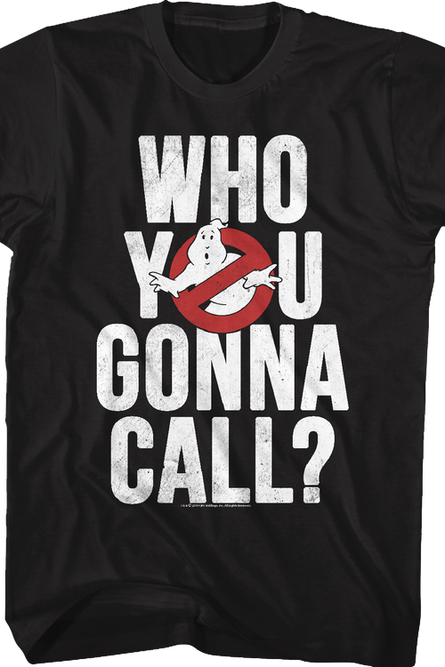Distressed Who You Gonna Call Real Ghostbusters T-Shirt