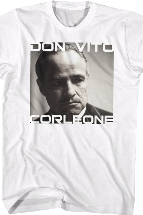 Don Vito Corleone Photo Godfather T-Shirt