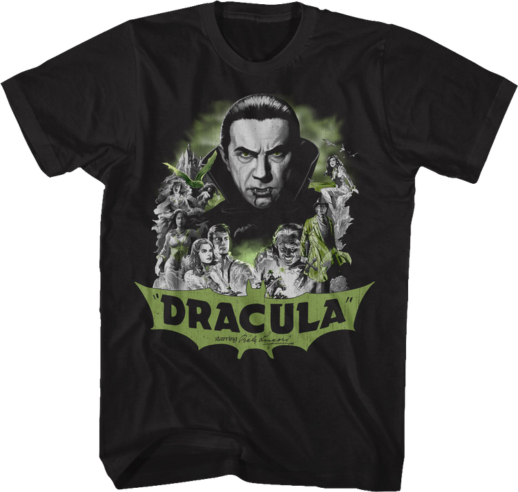 Dracula Collage Bela Lugosi T-Shirt