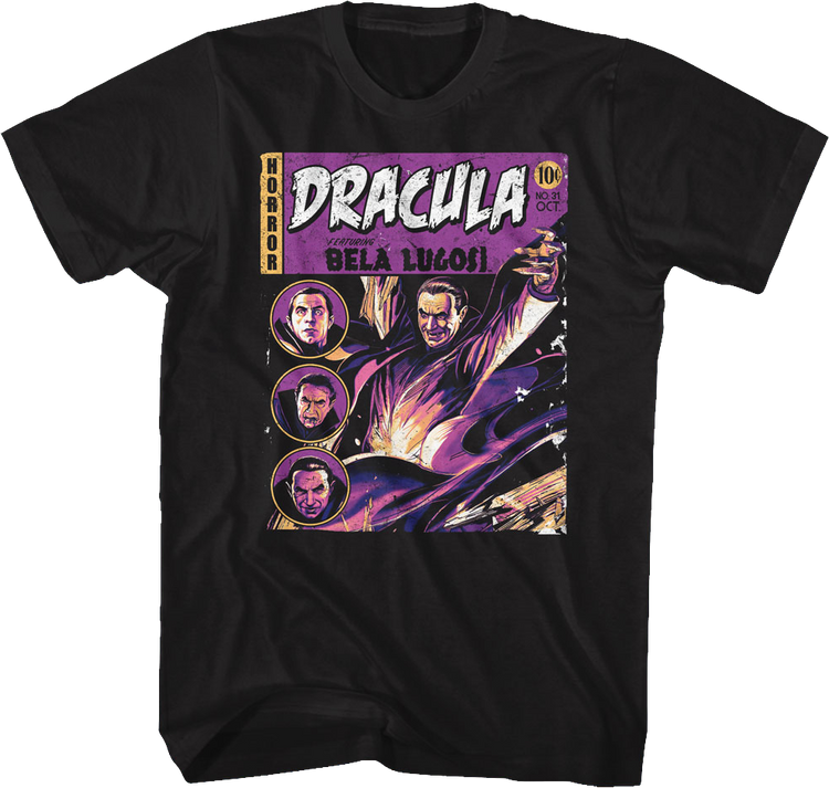Dracula Comic Book Cover Bela Lugosi T-Shirt