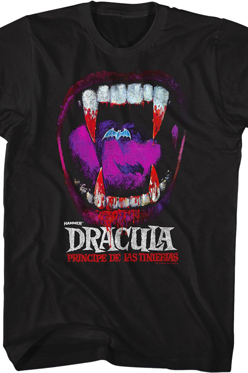 Dracula Vampire Teeth Hammer Films T-Shirt