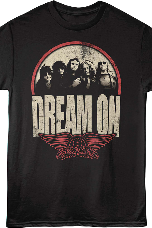 Dream On Band Photo Aerosmith T-Shirt