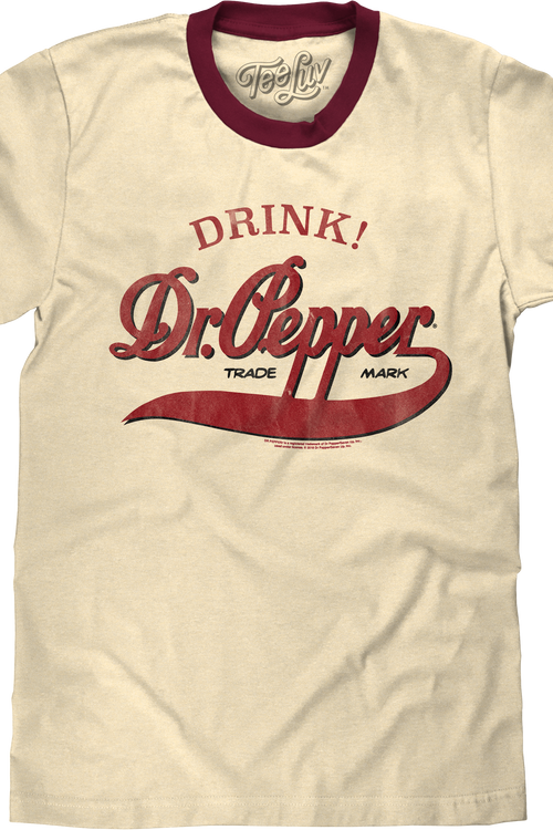 Drink Dr. Pepper Ringer Shirt
