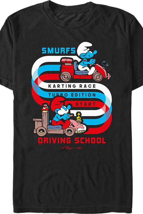 Driving School Smurfs T-Shirt