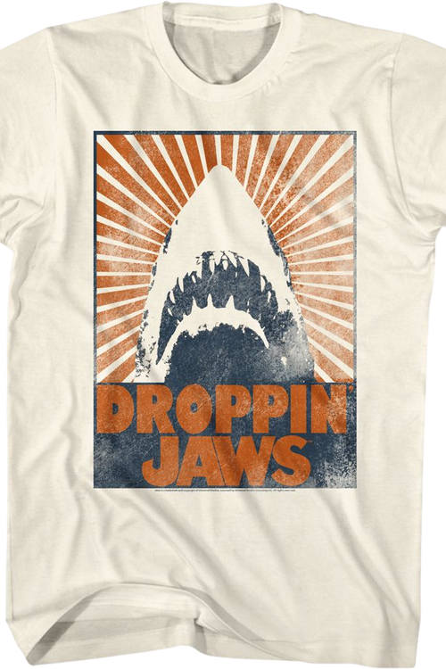 Droppin' Jaws Retro Poster Jaws T-Shirt