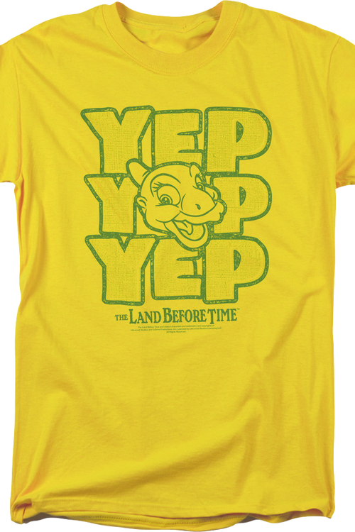Ducky Yep Yep Yep Land Before Time T-Shirt