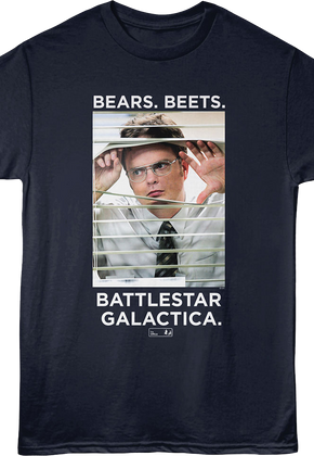 Dwight Schrute Bears Beets Battlestar Galactica The Office T-Shirt