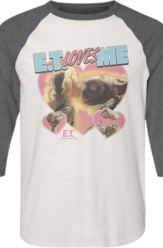 E.T. Loves Me E.T. The Extra-Terrestrial Raglan Baseball Shirt
