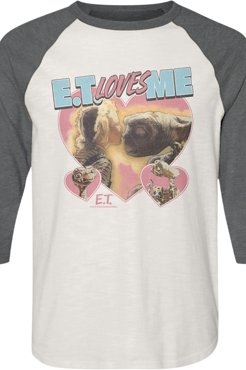 E.T. Loves Me E.T. The Extra-Terrestrial Raglan Baseball Shirt