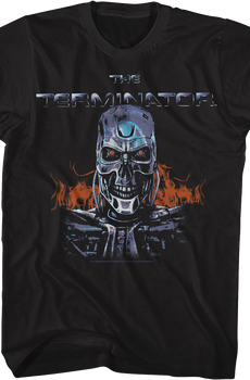 Endoskeleton Flames Terminator T-Shirt