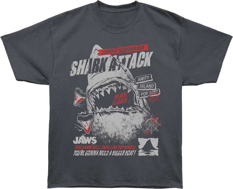 Enter At Your Own Risk Jaws Oversized T-Shirt