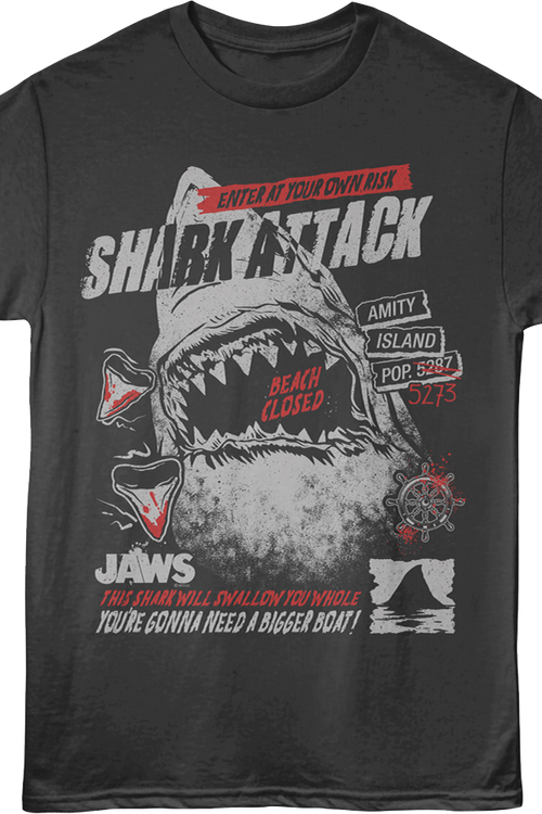 Enter At Your Own Risk Jaws T-Shirt
