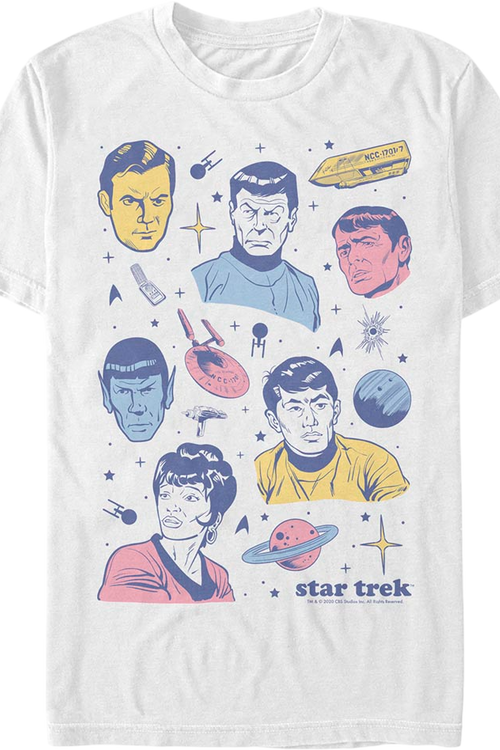 Enterprise Crew Collage Star Trek T-Shirt