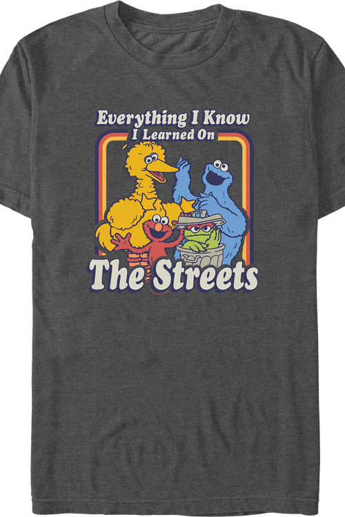 Everything I Know I Learned On The Streets Sesame Street T-Shirt