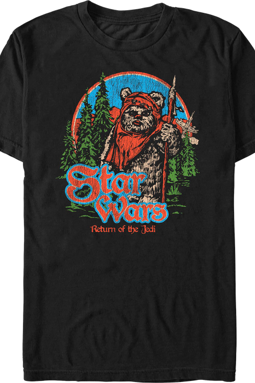 Ewok Endor Pose Return Of The Jedi Star Wars T-Shirt