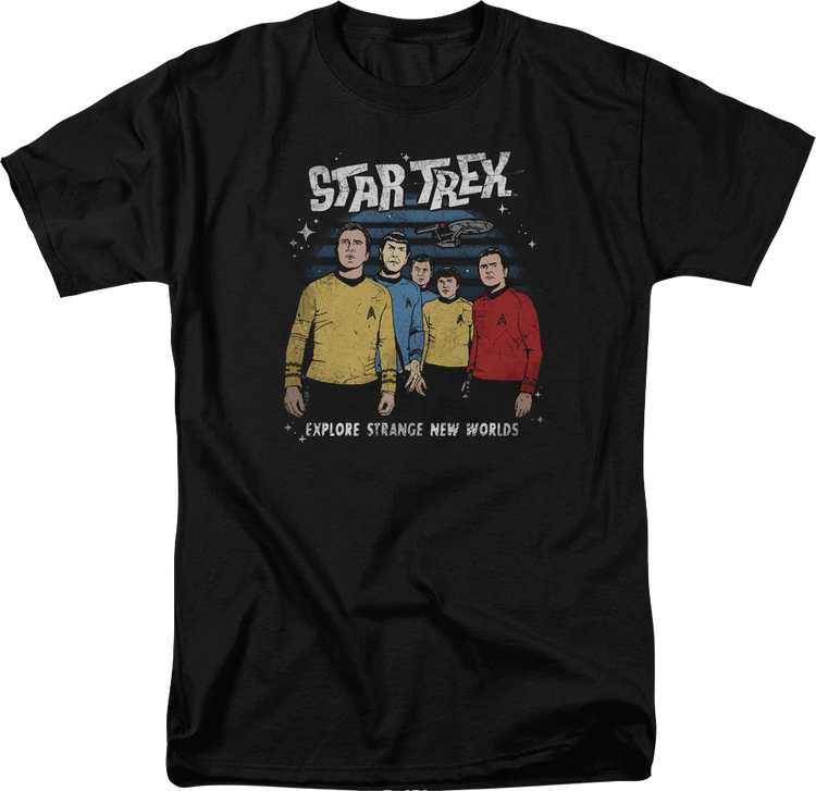 Vintage Explore Strange New Worlds Star Trek T-Shirt