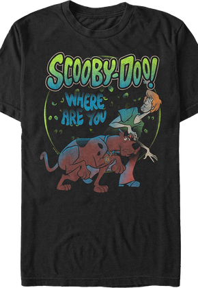 Eyes Watching Shaggy And Scooby-Doo T-Shirt