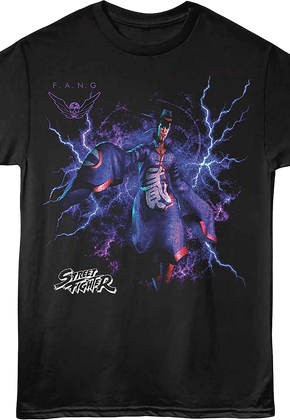 Lightning Bolts F.A.N.G Street Fighter T-Shirt