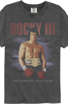 Faded The Greatest Challenge Rocky Comfort Colors Brand T-Shirt
