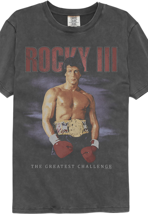 Faded The Greatest Challenge Rocky Comfort Colors Brand T-Shirt