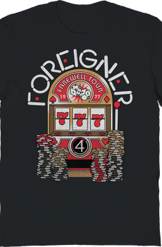 Farewell Tour Slot Machine Foreigner T-Shirt
