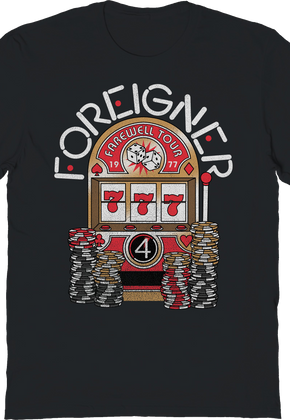 Farewell Tour Slot Machine Foreigner T-Shirt