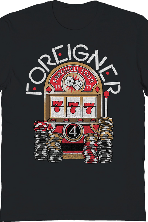 Farewell Tour Slot Machine Foreigner T-Shirt