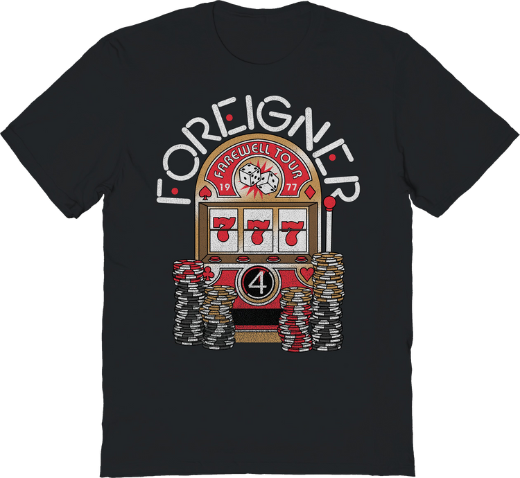 Farewell Tour Slot Machine Foreigner T-Shirt