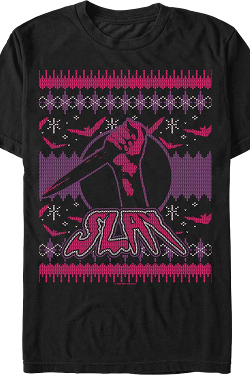 Faux Ugly Christmas Sweater Design Buffy The Vampire Slayer T-Shirt