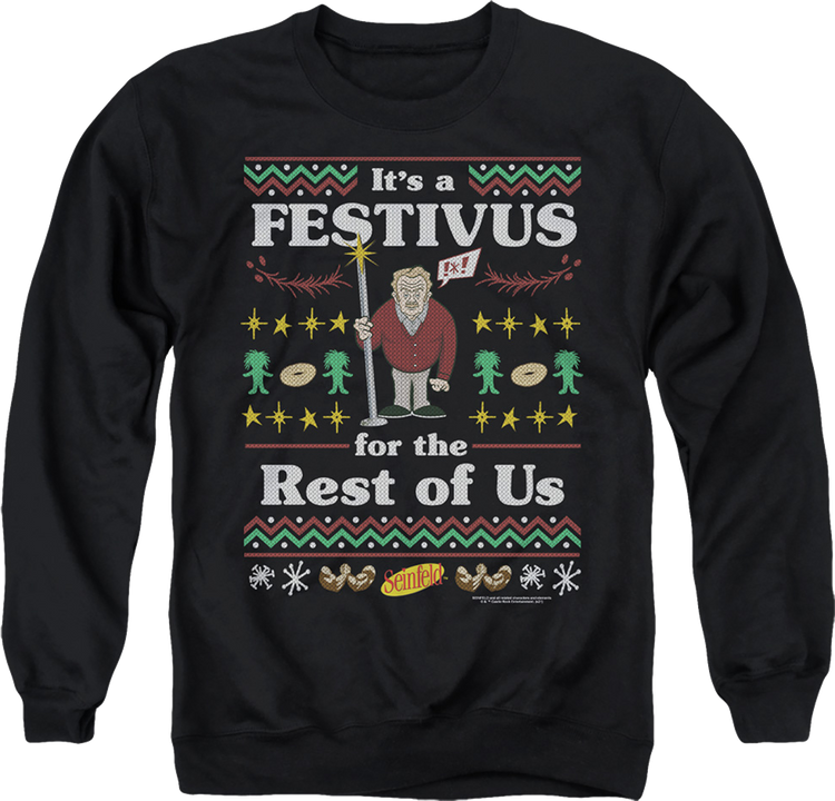 Faux Ugly Festivus Sweater Seinfeld Sweatshirt