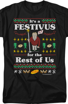Faux Ugly Festivus Sweater Seinfeld T-Shirt